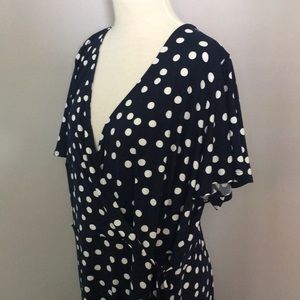 Women’s Plus - Faux Wrap Knit Dress 3x